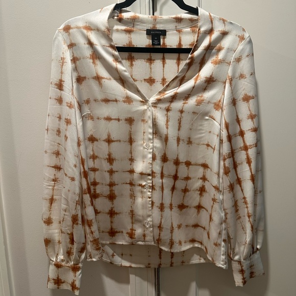 Halogen White and Brown Women's Top with tags - Picture 1 of 4